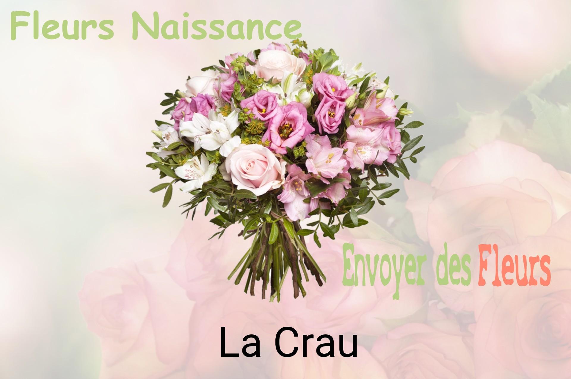 Bouquet de fleurs de naissance livré à La Crau