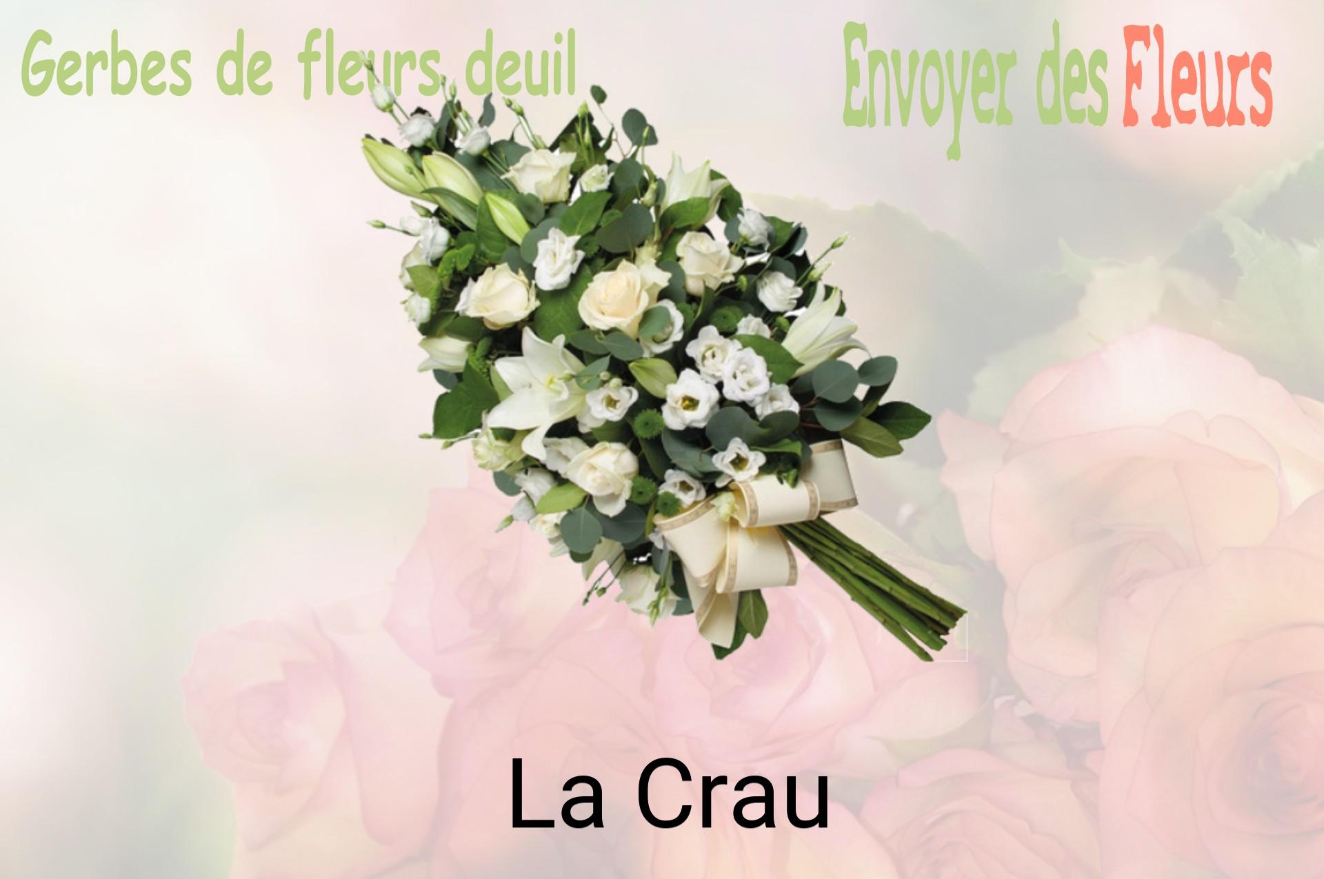 Gerbe de fleurs de deuil livrée à La Crau